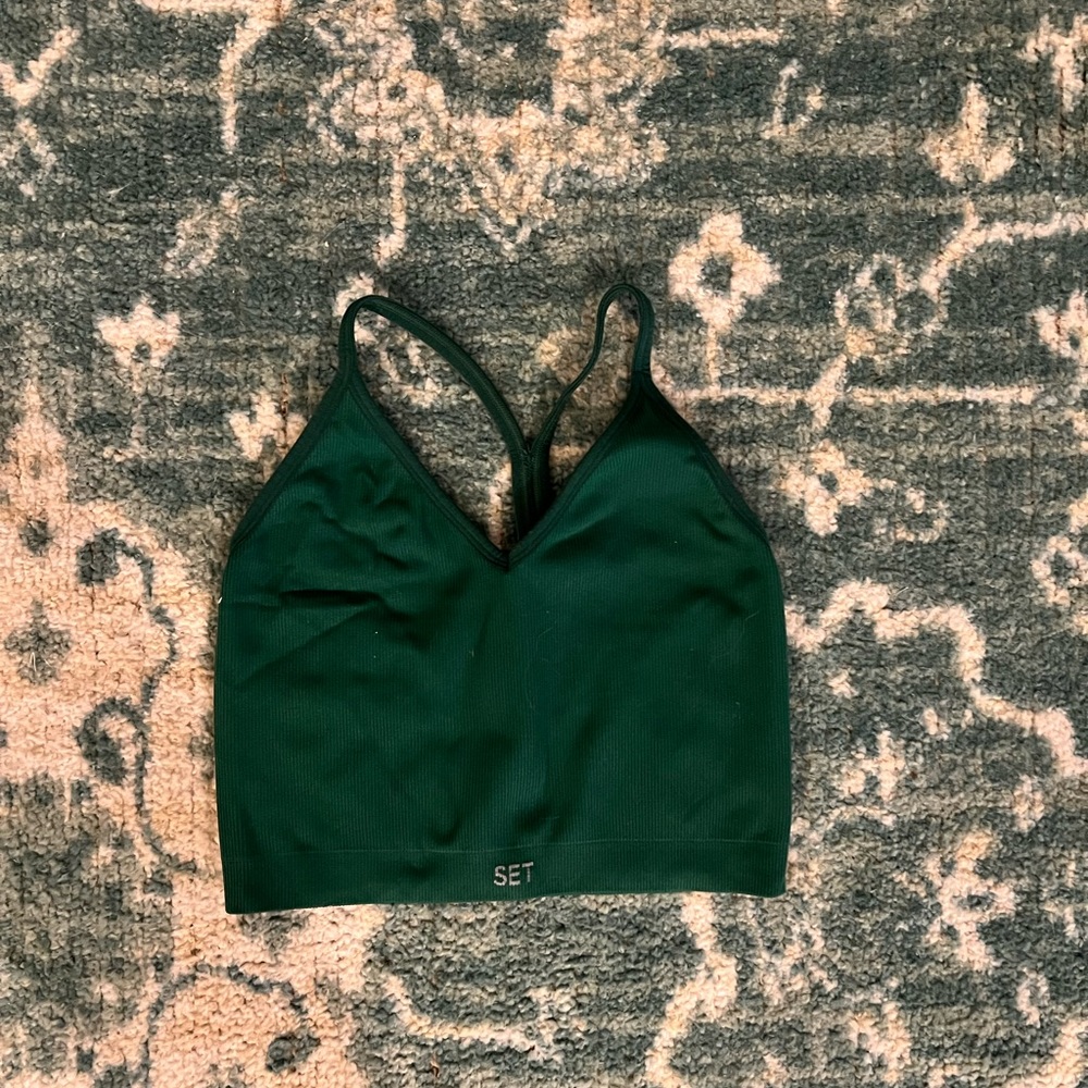 Set Active X Revolve Matching Yoga Set in Emerald Green